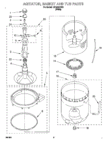 03 - Agitator, Basket And Tub parts for Whirlpool Washer LSR5232DW0 from AppliancePartsPros.com