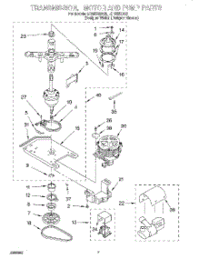 04 - Transmission, Motor And Pump parts for Whirlpool Washer LCR5232DZ3 from AppliancePartsPros.com