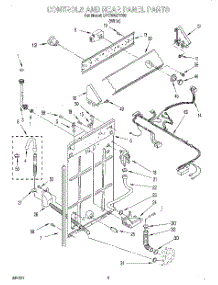 02 - Controls And Rear Panel parts for Whirlpool Washer BYCW4271W0 from AppliancePartsPros.com