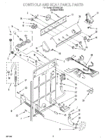 02 - Controls And Rear Panel parts for Whirlpool Washer LSR5233EQ0 from AppliancePartsPros.com