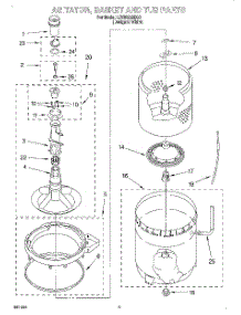 03 - Agitator, Basket And Tub parts for Whirlpool Washer LSR5233EQ0 from AppliancePartsPros.com