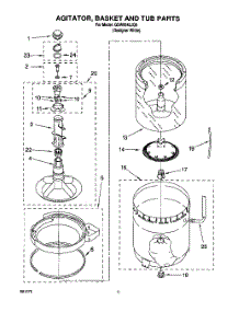 03 - Agitator, Basket And Tub parts for Whirlpool Washer GSW9545JQ0 from AppliancePartsPros.com