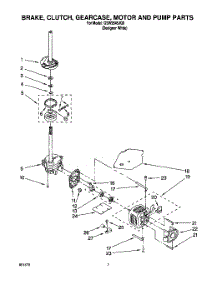 04 - Brake, Clutch, Gearcase, Motor And Pump parts for Whirlpool Washer GSW9545JQ0 from AppliancePartsPros.com
