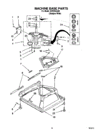 05 - Machine Base parts for Whirlpool Washer GSW9545JQ0 from AppliancePartsPros.com