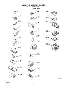06 - Wiring Harness parts for Whirlpool Washer GSW9545JQ0 from AppliancePartsPros.com