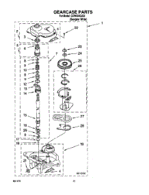 09 - Gearcase parts for Whirlpool Washer GSW9545JQ0 from AppliancePartsPros.com