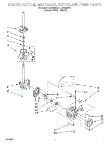 04 - Brake, Clutch, Gearcase, Motor And Pump parts for Whirlpool Washer LSN2000JQ1 from AppliancePartsPros.com