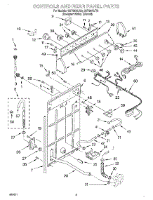 02 - Controls And Rear Panel parts for Whirlpool Washer GST9675JQ0 from AppliancePartsPros.com