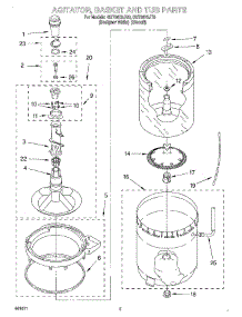 03 - Agitator, Basket, And Tub parts for Whirlpool Washer GST9675JQ0 from AppliancePartsPros.com
