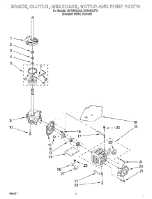 04 - Brake, Clutch, Gearcase, Motor And Pump parts for Whirlpool Washer GST9675JQ0 from AppliancePartsPros.com