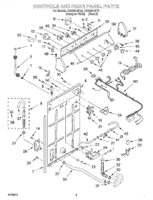 02 - Controls And Rear Panel parts for Whirlpool Washer GSQ9612KT0 from AppliancePartsPros.com