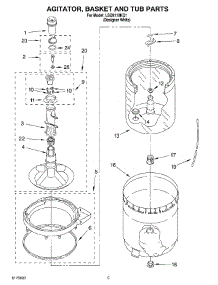 03 - Agitator, Basket And Tub parts for Whirlpool Washer LSQ9110KQ1 from AppliancePartsPros.com