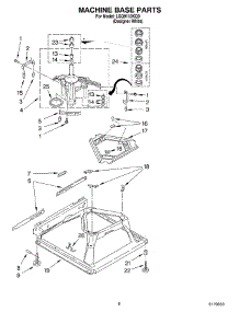 05 - Machine Base parts for Whirlpool Washer LSQ9110KQ0 from AppliancePartsPros.com