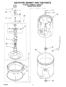 03 - Agitator, Basket And Tub parts for Whirlpool Washer LSQ9665JQ4 from AppliancePartsPros.com