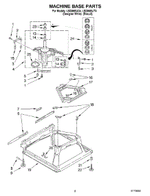 05 - Machine Base parts for Whirlpool Washer LSQ9665JQ4 from AppliancePartsPros.com