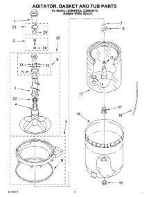 03 - Agitator, Basket And Tub parts for Whirlpool Washer LSQ9645KT0 from AppliancePartsPros.com