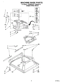 05 - Machine Base parts for Whirlpool Washer LSQ9645KT0 from AppliancePartsPros.com