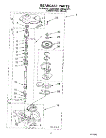08 - Gearcase parts for Whirlpool Washer LSQ9645KT0 from AppliancePartsPros.com