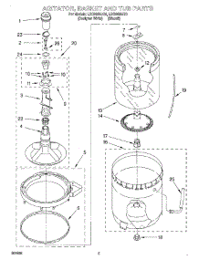 03 - Agitator, Basket, And Tub parts for Whirlpool Washer LSQ9665JT0 from AppliancePartsPros.com
