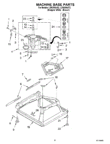 05 - Machine Base parts for Whirlpool Washer LSN2000JT2 from AppliancePartsPros.com
