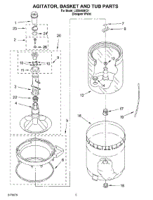03 - Agitator, Basket And Tub parts for Whirlpool Washer LSB6400KQ1 from AppliancePartsPros.com