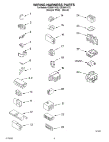 06 - Wiring Harness parts for Whirlpool Washer GSQ9611KT2 from AppliancePartsPros.com