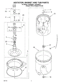 03 - Agitator, Basket And Tub parts for Whirlpool Washer LSC8244EQ1 from AppliancePartsPros.com