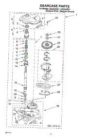 09 - Gearcase parts for Whirlpool Washer LSC8244EQ1 from AppliancePartsPros.com
