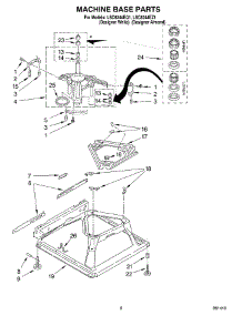 05 - Machine Base parts for Whirlpool Washer LSC8244EZ1 from AppliancePartsPros.com