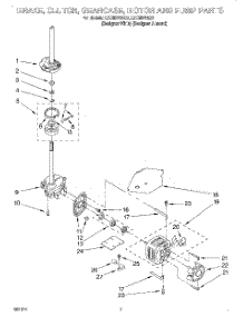 04 - Brake, Clutch, Gearcase, Motor And Pump parts for Whirlpool Washer LSC8244EQ0 from AppliancePartsPros.com