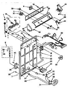 Controls And Rear Panel parts for Whirlpool Washer LSR7233BGO from AppliancePartsPros.com