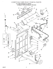 02 - Controls And Rear Panel parts for Whirlpool Washer LSL9244EZ0 from AppliancePartsPros.com