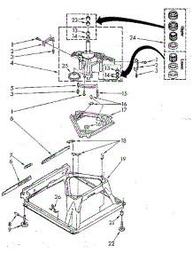 Machine Base parts for Whirlpool Washer LA5300XSG1 from AppliancePartsPros.com