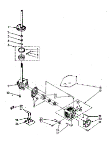Brake Clutch, Gearcase, Motor And Pump parts for Whirlpool Washer LA9800XSN2 from AppliancePartsPros.com