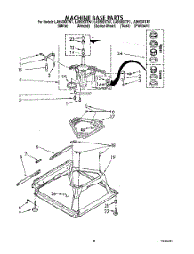 08 - Machine Base parts for Whirlpool Washer LA9500XTG1 from AppliancePartsPros.com