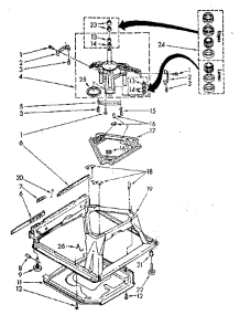 Machine Base parts for Whirlpool Washer LA9800XSN1 from AppliancePartsPros.com