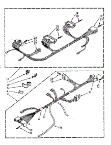 Wiring Harness parts for Whirlpool Washer LA9800XSN1 from AppliancePartsPros.com