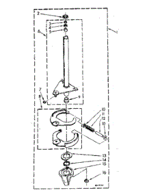 Brake And Drive Tube parts for Whirlpool Washer LA9800XSN2 from AppliancePartsPros.com