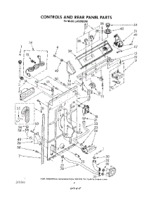 03 - Controls And Rear Panel parts for Whirlpool Washer LA5500XSG1 from AppliancePartsPros.com