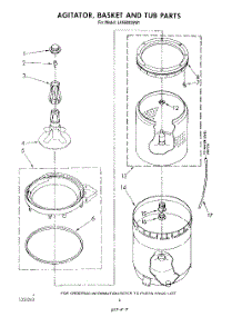 04 - Agitator, Basket And Tub parts for Whirlpool Washer LA5500XSG1 from AppliancePartsPros.com