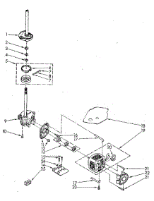 Brake, Clutch, Gearcase, Motor And Pump parts for Whirlpool Washer LA5300XSN1 from AppliancePartsPros.com