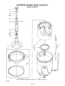 04 - Agitator, Basket And Tub parts for Whirlpool Washer LA5580XTM0 from AppliancePartsPros.com