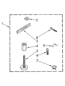Miscellaneous parts for Whirlpool Washer LA5580XSN3 from AppliancePartsPros.com