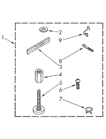 Miscellaneous parts for Whirlpool Washer LA5580XSM2 from AppliancePartsPros.com