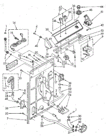 Controls And Rear Panel parts for Whirlpool Washer LA5580XSF3 from AppliancePartsPros.com
