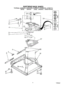 07 - Machine Base parts for Whirlpool Washer LA7800XTF1 from AppliancePartsPros.com