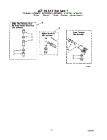 11 - Water System parts for Whirlpool Washer LA7800XTF1 from AppliancePartsPros.com