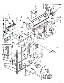 Controls And Rear Panel parts for Whirlpool Washer LA7800XSN1 from AppliancePartsPros.com