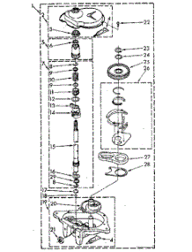 Gearcase parts for Whirlpool Washer LA7800XSN1 from AppliancePartsPros.com