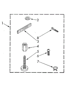 Miscellaneous parts for Whirlpool Washer LA7800XSN2 from AppliancePartsPros.com
